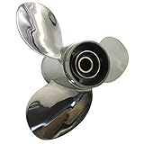 BARDOVEN Propeller aus Edelstahl, 14 Zähne, 9,9-20 PS, 9-1/4 x 10 SS Prop für Mercury-Außenbordmotor 9,25 x 10