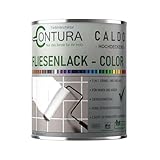 Farbmanufaktur CONTURA Nur das Beste für ihr Holz Fliesenlack 750ml. Fliesenfarbe 20 Farben Lack Fliesen Wand Boden Bad Küche Wandfliesen Bodenfliesen (RAL 9016 Weiß)