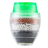 Wasserfilter, Luftreiniger, Küchenhahn-Filtration, aktiviertes Fluorid, Schwermetalle, harter Wasserenthärter, Wasserhahnfilter Waschtischbrett Für Aufsatzwaschbecken (Green, One Size)