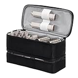 Reisetasche Lockenwickler, Reiseetui Haareisen - Doppelschichtige Haartrockner-Tragetasche,Schützender Aufbewahrungs- Organisationskoffer Lockenstab, Eisenbürste, Haarglätter Und Zubeh