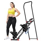 MERACH 2025 Neues Stair Stepper für Home Gym Übung,Vertical Climber Maschine für Ganzkörper-Workout,Compact Folding Cardio Übung Climber mit erweiterten Schrittweite,verstellbare Lenker & Pedale