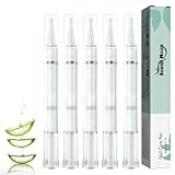 5 Stück Nagelpilz Nagelpflegestift, Nail Care Pen, Nagelpilz Stift, Nagel Behandlungs Stift mit Teebaumöl, Vitamin E & Aloe Vera für gepflegte Fingernägel & Fußnägel, Nagelwachstum FöRdern