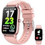 Smartwatch Damen, 1,57' HD-Display Fitnessuhr mit Bluetooth Anrufe, FitnessTracker 110+ Sportmodi, Sportuhr mit Herzfrequenz Schlafmonitor Schrittzähler, Smart Band IP68 Wasserdicht für Android iOS