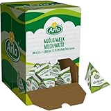 Arla Milch fettarme H-Milch-Portion 1,5% Fett, in Tassenportionen, je 20ml, 100 Stück