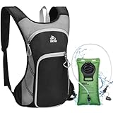 Zacro Trinkrucksack mit Trinkblase 2L, Trinkrucksack, Rucksack mit Trinksystem für Herren und Damen, Wasserdicht Rucksack, Rucksack Outdoor für Draußen Sport, Laufen, Radfahren, Wandern, Bergsteigen