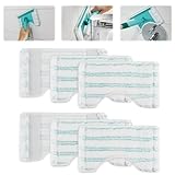 6 Stück für Leifheit Ersatzbezug Bath Cleaner Set,20x12,5cm für Mikrofasern Leifheit Badwischer Bath Cleaner Micro Duo Telescope Ersatz Zubehör, für Starke Dekontamination, Fliesenwischer Ideal