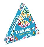 Triominos Junior Travel, Domino Spiel, Pädagogisches Spiel für Kinder ab 4 Jahren, 2 bis 4 Spieler, Domino mit 3 Seiten, Farben, Zahlen und Rechenlernen, 20 Minuten