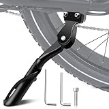 Keyck Fahrradständer 20-22 Zoll Kinderfahrrad Ständer,Höhenverstellbar Kinder Fahrradständer Aluminium Stabil Rutschfest Hinterbauständer mit 2 Löchern 40mm Lochabstand für Mountainbike/E-Bike/Rennrad