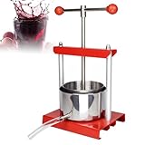 Manuelle Obstpresse mit Filterbeutel zur Saft- und Weinherstellung