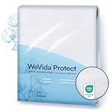 WeVida®Protect Wasserdichter Matratzenschoner - Oeko-TEX® Zertifiziert, Waschbare Inkontinenzauflage, Matratzenschutz gegen Nässe, Bettschoner (Baumwolle, 180 x 200 cm)