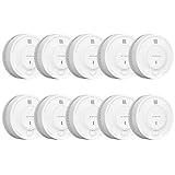 X-Sense Verbesserter Rauchmelder 10 Jahre Batterie, Feuermelder mit fotoelektrischem Sensor, EN14604 geprüfte Brandmelder, SD2J0AX, 10er Set