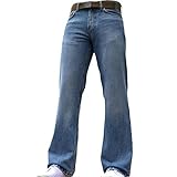 Weite, blaue BNWT-Herren-Jeans Gr. 32W x 32L, hellblau