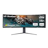 LG Electronics 49GR85DC-B UltraGear Curved Gaming Monitor 49' (123,8 cm), Dual QHD, LED LCD, 5120 x 1440, 32:9, 95% DCI-P3, HDR10, DisplayHDR 1000, 1 ms GtG, 450 cd/m², 240 Hz - Grau