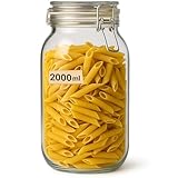 La Home by Chris Einmachglas mit Drahtbügel - Vorratsglas mit Deckel & Dichtung, geeignet zum Befüllen & Einmachen (1, 2000ml)