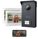 GOLIATH Basic Line Türklingel & Türsprechanlage mit Kamera für [MEHRFAMILIENHAUS] mit Smartphone App - Klingel mit Kamera & Monitor - Doorbell Camera - Video Sprech - & Gegensprechanlage mit Türöffner