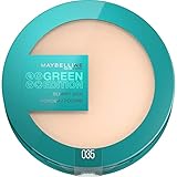 Maybelline New York Mattierendes Puder, Feuchtigkeitsspendend mit porenverfeinerndem Effekt, Vegane Formel mit natürlichen Inhaltsstoffen, Green Edition Blurry Skin Puder Nr. 35, 1 Stück