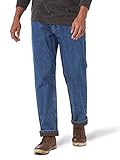 Wrangler Authentics Mens Five-Pocket-Jeans mit Fleece-Futter Lssige Hose, Stonewash, 40W x 30L