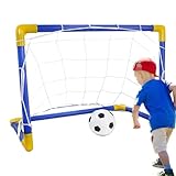 Tragbare Fußballtor Kinder im Freien - Lightweight Training Net, Quick Setup Rahmen, Wetterbeständige Mesh, Genauigkeitsschüttwerkzeug | Für Bäume im Baumfeld Spielplatz für Spielplatz Junior Footb