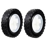 Gatuida 2Stücke Rasenmäher Ersatzräder Hochwertigem Leise Langlebige Trolley für Gartenmaschinen Flexibel und für Handkarren Mülleimer und