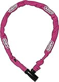 ABUS Kettenschloss 1500 Web – Fahrradschloss aus Spezialstahl – 4 mm dicke Rundkette - ABUS-Sicherheitslevel 3 – 60 cm – Koralle, Pink (Coral)