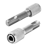 2 Stück SDS Plus Adapter,SDS Adapter,Bit Auf Aufnahme,Bithalter Bits Bohrerhalter,für Schraubenaufnahme Sechskantschaft set 1/4 Zoll,Universalhalter,35mm Von Rundschaft für Schlagbohrer Hammerbohrer