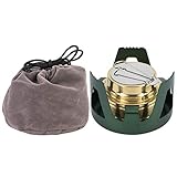 Nikou Spirituskocher, Alkoholherd Outdoor Tragbare Ultraleichte Mini Koch Alkoholbrenner Alkohol Brennstoffherd Grill Campingbrenner für Hauptpicknick (Grün)