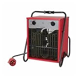 Eurom Elektrischer Heizlüfter 15.000 W, inkl. Kabel, 400 V 332711 (Heizlüfter Garagenheizung Werkstattheizung Heizer Elektroheizer) Leistung: 15.000 W/Motorleistung: 95 W/Leistungsstufen: 3