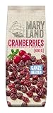 Maryland Cranberries (ganze) 400g Vorratspackung – Getrocknete Cranberries – Perfekt zum Backen oder Snacken (1 x 400g)