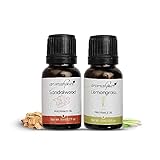 Aromahpure Fragrance Oil |30 ml|Pack of 2|Sandalwood,Lemongrass Aroma Oil for Home Fragrance|Best for Aromatherapy|Helps in concentration & meditation