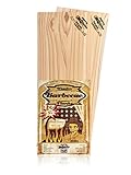 Axtschlag XL Grillbretter Zedernholz, 2 Wood Planks für Filets & Braten, schonendes Garen mit aromatischer Rauchnote & zum Servieren, für alle Grills & Smoker, 400x150x11 mm, mehrfach verwendbar