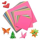 Origami Papier, 300 Blatt Faltpapier Bunt, 20x20 & 15x15 & 10x10CM Origami-Papier, 70 g/m² Doppelseitig Quadratisch Buntes Papier für DIY Bastelprojekte für Kinder & Erwachsene(20 Farben)