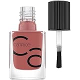 Catrice ICONAILS Gel Lacquer, Gellack, Nagellack, Nr. 10 Rosywood Hills, rot, langanhaltend, glänzend, ohne Aceton, vegan, Mikroplastik Partikel frei (10,5ml)