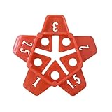 50 Stück wiederverwendbare Fliesenkeile 1 mm/1,5 mm/2 mm/2,5 mm/3 mm Fliesen-Nivelliersystem Nivelliersystem Nivellierer Locator Abstandshalter Zange Bodenabstandshalter 3/8