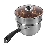 GLEAVI Kleiner Suppentopf mit Deckel Vielseitiger Dampftopf für Zuhause Hitzebeständig Schnelle und Gleichmäßige Wärmeverteilung zum Erwärmen von Saucen Milch und Suppen