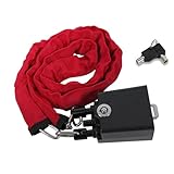 Universal Lenkradkralle, Wegfahrsperre Auto, Lenkradschloss für Auto, Langlebig und Verschleißfest, 2 Schlüssel (Rot)