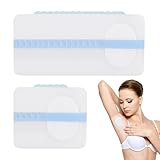20 Stück Achselpads Damen Schweißpads Achseln Selbstklebendes Einweg-Design, Unsichtbares Design, mit Hervorragender Schweißabsorptionswirkung, Transparente Farbe