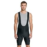 DANISH ENDURANCE Men’s Cycling Bib Shorts M Black/Black 1-Pack