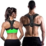 HADSOMUN Haltungskorrektur Damen Herren, Rücken Geradehalter,Haltung Korrektur Gurt, Back Posture Corrector, Verstelbare Haltungstrainer Rückengurt für Schulter Nacken Rückenstütze