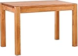 Esstisch Rio Kanto 100x73 cm Honig Pinie Massivholz Größe und Farbe wählbar Esszimmertisch Küchentisch Holztisch Echtholz vorgerichtet für Ansteckplatten Tisch ausziehbar Brasilmöbel