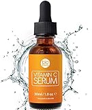 Bioniva Vitamin C Serum für Ihr Gesicht mit 20% Vitamin C + Hyaluronsäure + Vitamin E + Ferulasäure. Natürliche Anti Aging + Anti Falten + Bio Kollagen Booster 30 ml