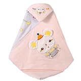 Msuitable Baby Swaddle Decke Babydecke für Neugeborene 100% Baumwolle Herausnehmbares Innenfutter Wickeldecke für Jungen und Mädchen Neugeborene Essentials