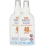 Safe Sea Sonnenschutzmittel mit LSF40 Spray. Umweltfreundlicher Sonnenschutz (40 LSF Erwachsene 4 oz) 2er-Pack (2er-Pack)