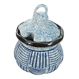 PEPLAYTAL Japanischer Keramik Sojasaucenspender Glatte Oberfläche Dicht Verschlossen Vielseitig für Öl Essig und Gewürze für Restaurant und Haushalt Einfach zu Reinigen Stilvolles