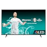 Hisense 65E7NQ 164 cm (65 Zoll) Fernseher, 4K UHD, QLED, HDR10, HDR10+ decoding, HLG, Dolby Vision Atmos, 60Hz Panel, Smooth Motion, Bluetooth, Alexa Built-in, VIDAA Voice, Schwarz [2024]