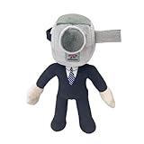 IHEHUA Plüsch-Toilettenmann macht sich über ein Stofftier lustig Puppe Geschenk für einen Freund Figur Spielzeug Geschenk für Fans 11,8 Kopfschmuck (Grey, One Size)