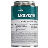 Molykote D-321 R Anti-Friction Coating 1kg Lufttrocknender Trockenschmierstoff für Metallkombination Hohe Belastung Zylinderlager Dauerhafte Schmierung Reibungsarm Langsame bis mittlere schnelle Beweg