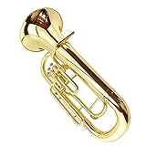 Shuntian Drei-Tasten-Euphonium in B-Flat, geeignet für Anfängerbänder, Messing-Finishing-Euphonium