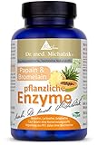 Enzyme pflanzlich Dr. med. Michalzik - enthält hochwertige Pflanzenextrakte - 100 Kapseln - je Kapsel 340 mg Bromelain 170 mg Papain - ohne Zusatzstoffe - von BIOTIKON®