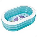 Intex 57482NP - Planschbecken Oval Whale (Modell Sortiment), Blau, 163 cm l x 107 cm w x 46 cm h