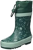 Playshoes Jungen Unisex Kinder Gummistiefel Zugband Regenstiefel, Waldtiere, 24 EU